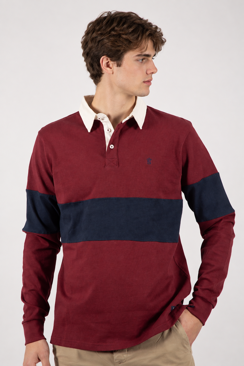 Garnet stripe polo