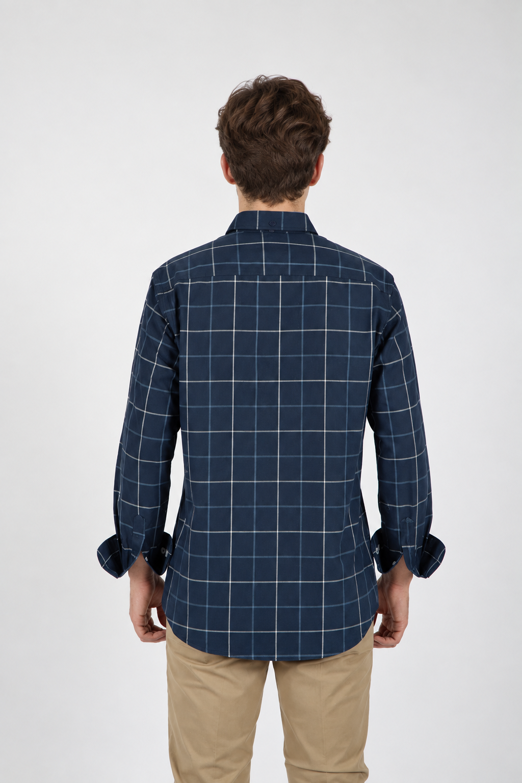 Camisa Marino cuadro.