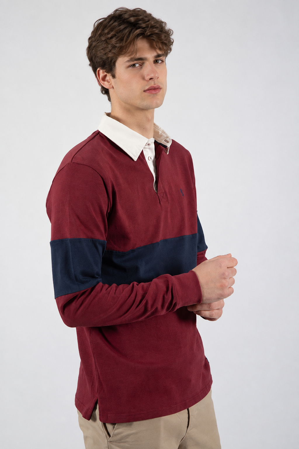 Garnet stripe polo