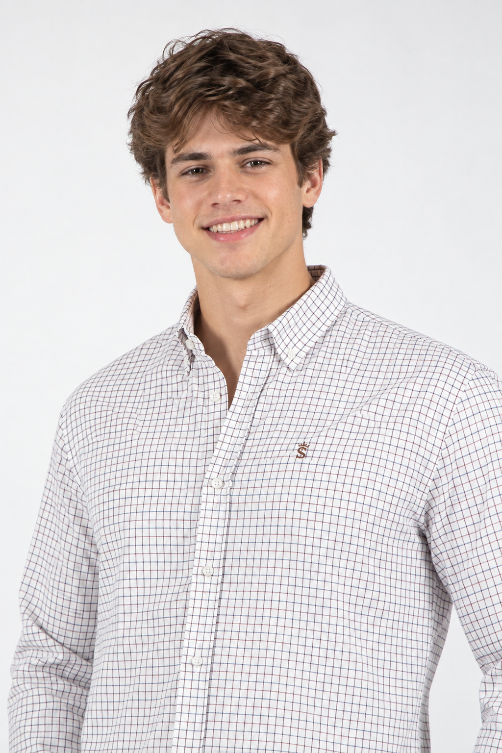 Camisa cuadro Marino rojo.