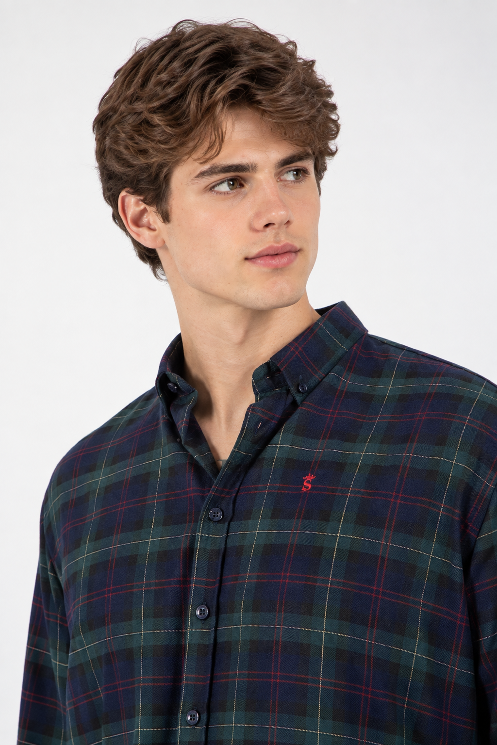 Camisa Marino verde.