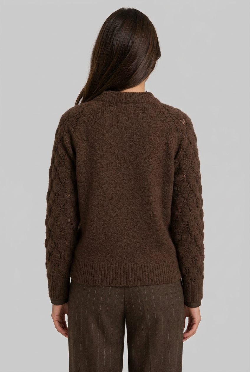 Jersey chocolate de espalda