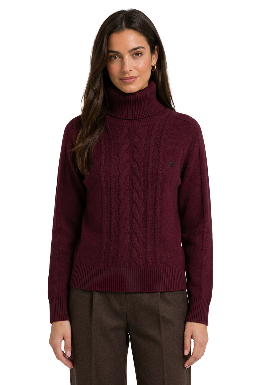 Jersey granate, vista frontal