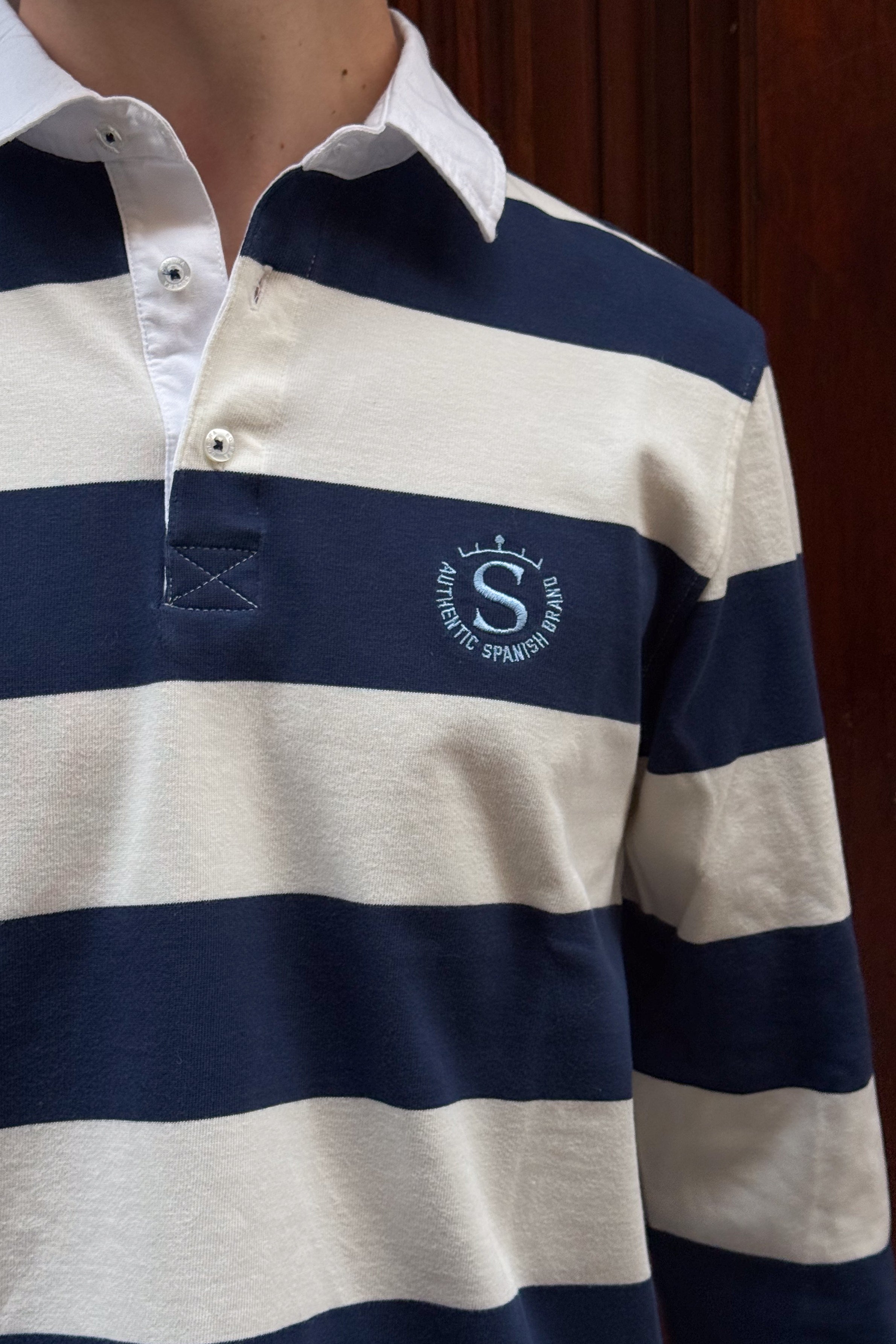 Polo Rayas Marino