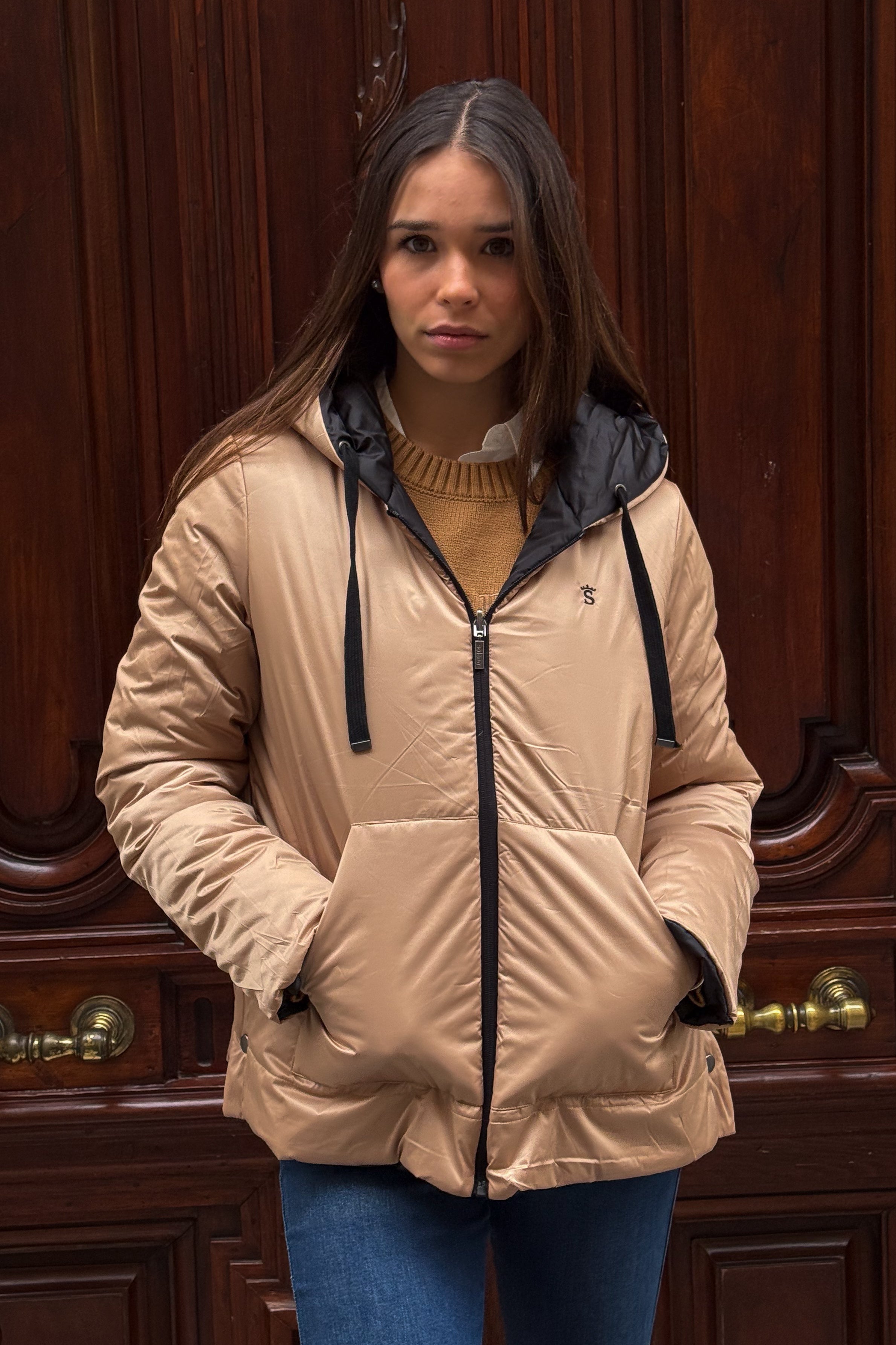 Reversible Black Parka