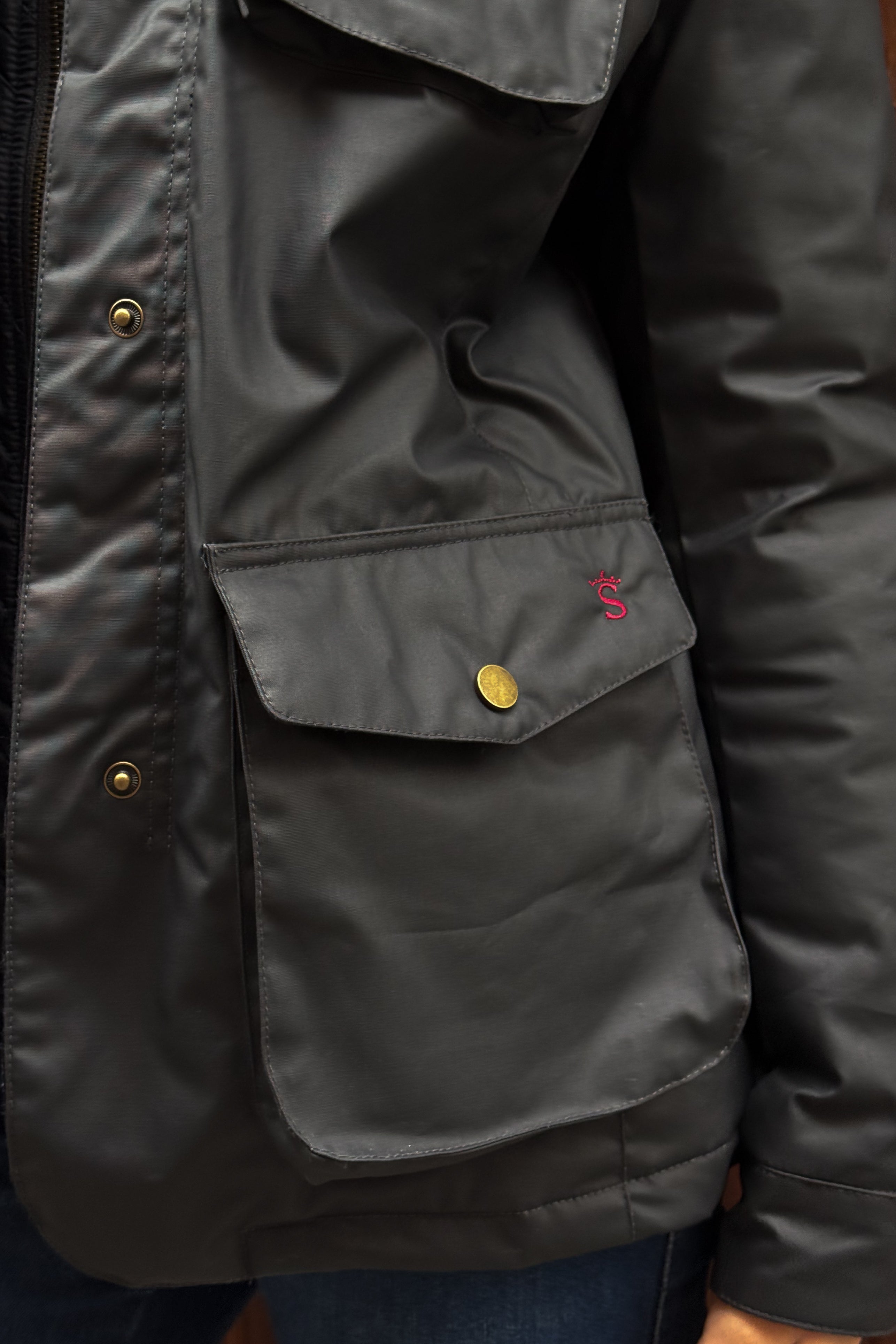 Parka tipo Encerada Marino