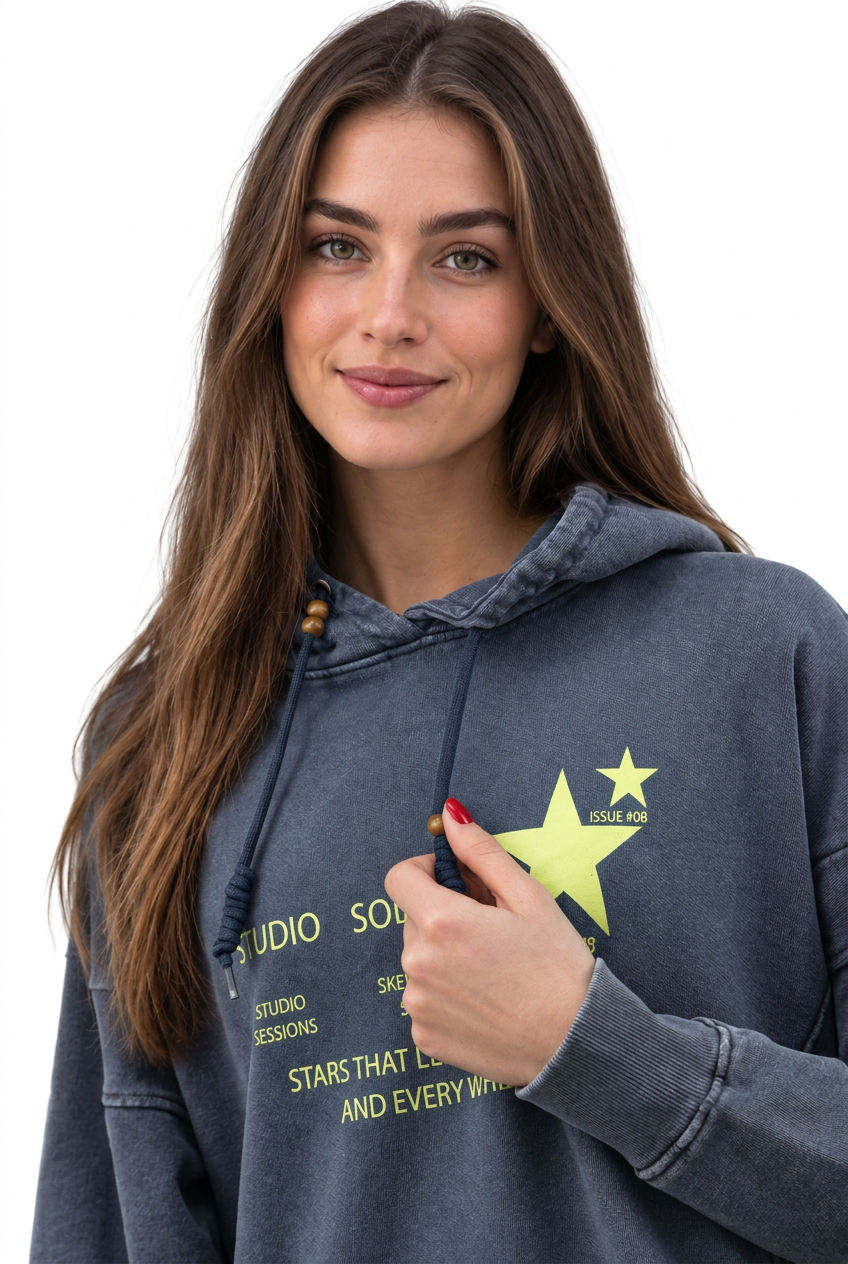 Sudadera marino, primer plano