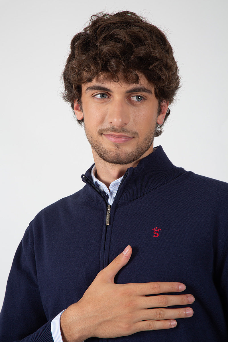 Chaqueta Cremallera Marino
