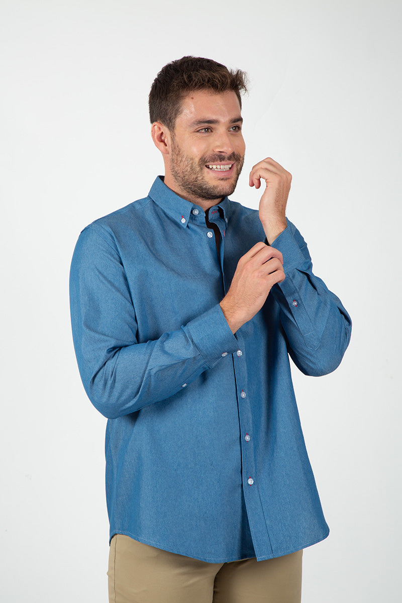 Camisa Tejana Azul