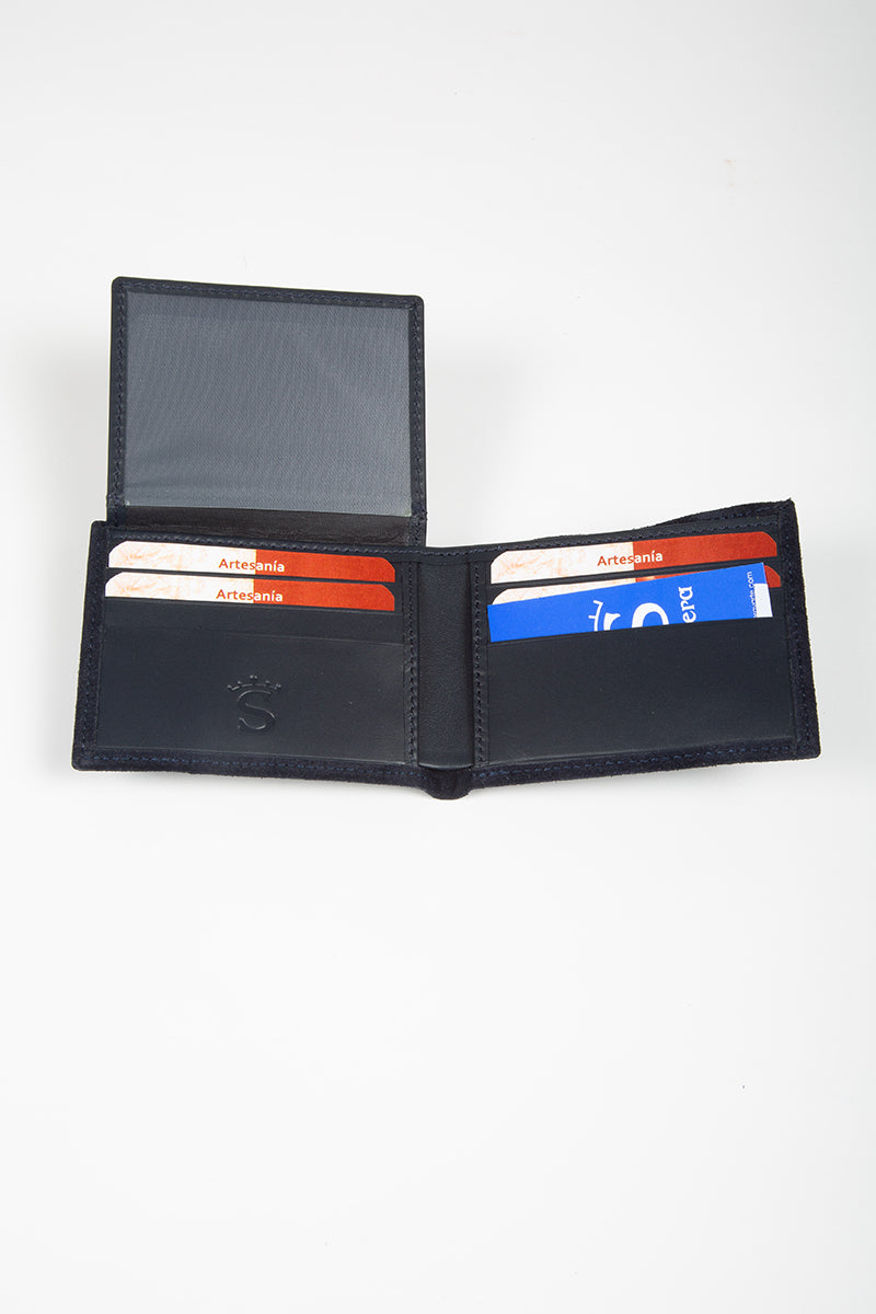 Portefeuille bleu marine