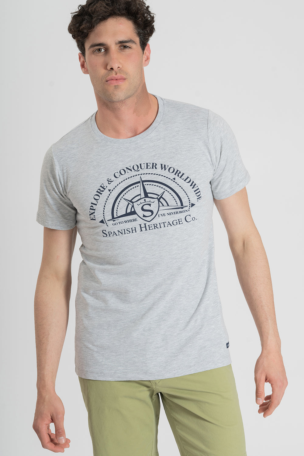 Camiseta Gris Melange