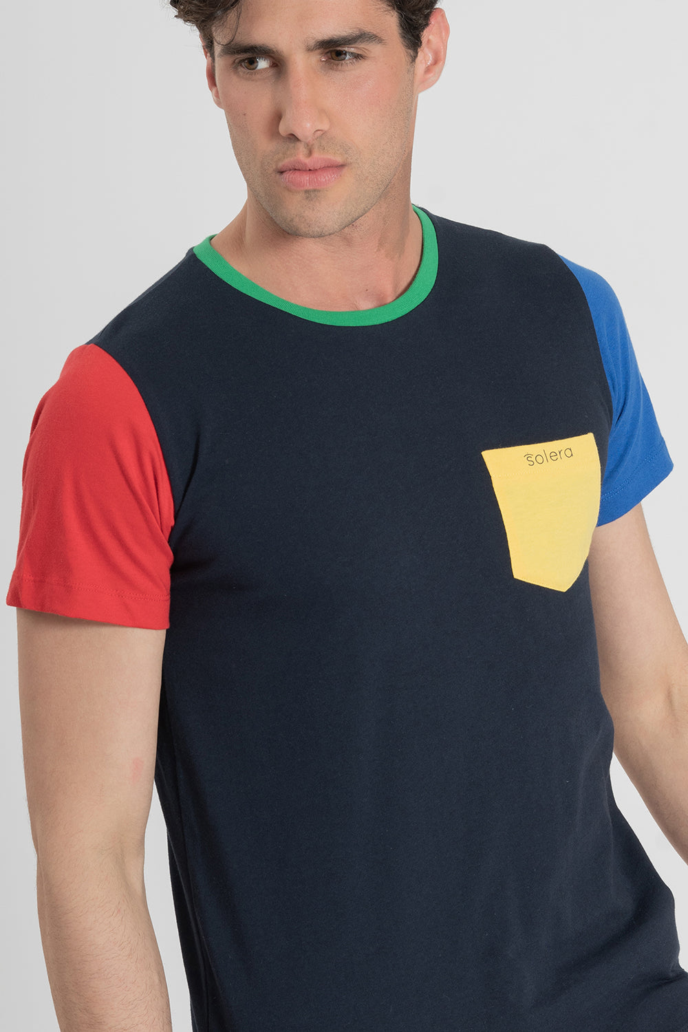 Camiseta Marino bolsillo Multi