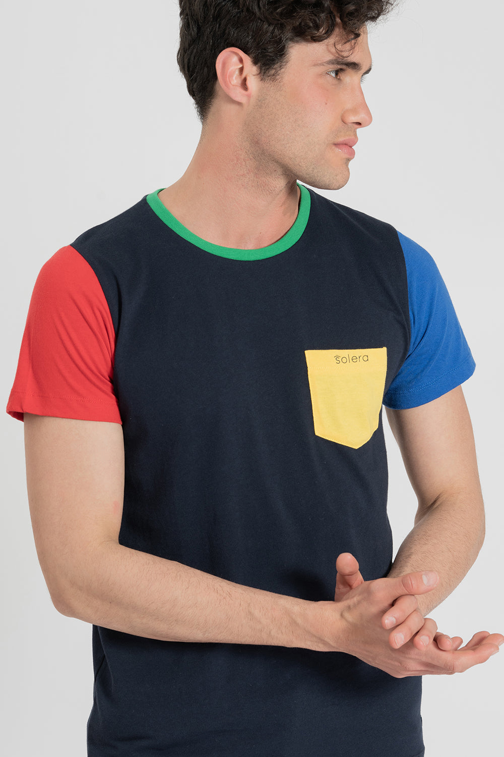 Camiseta Marino bolsillo Multi