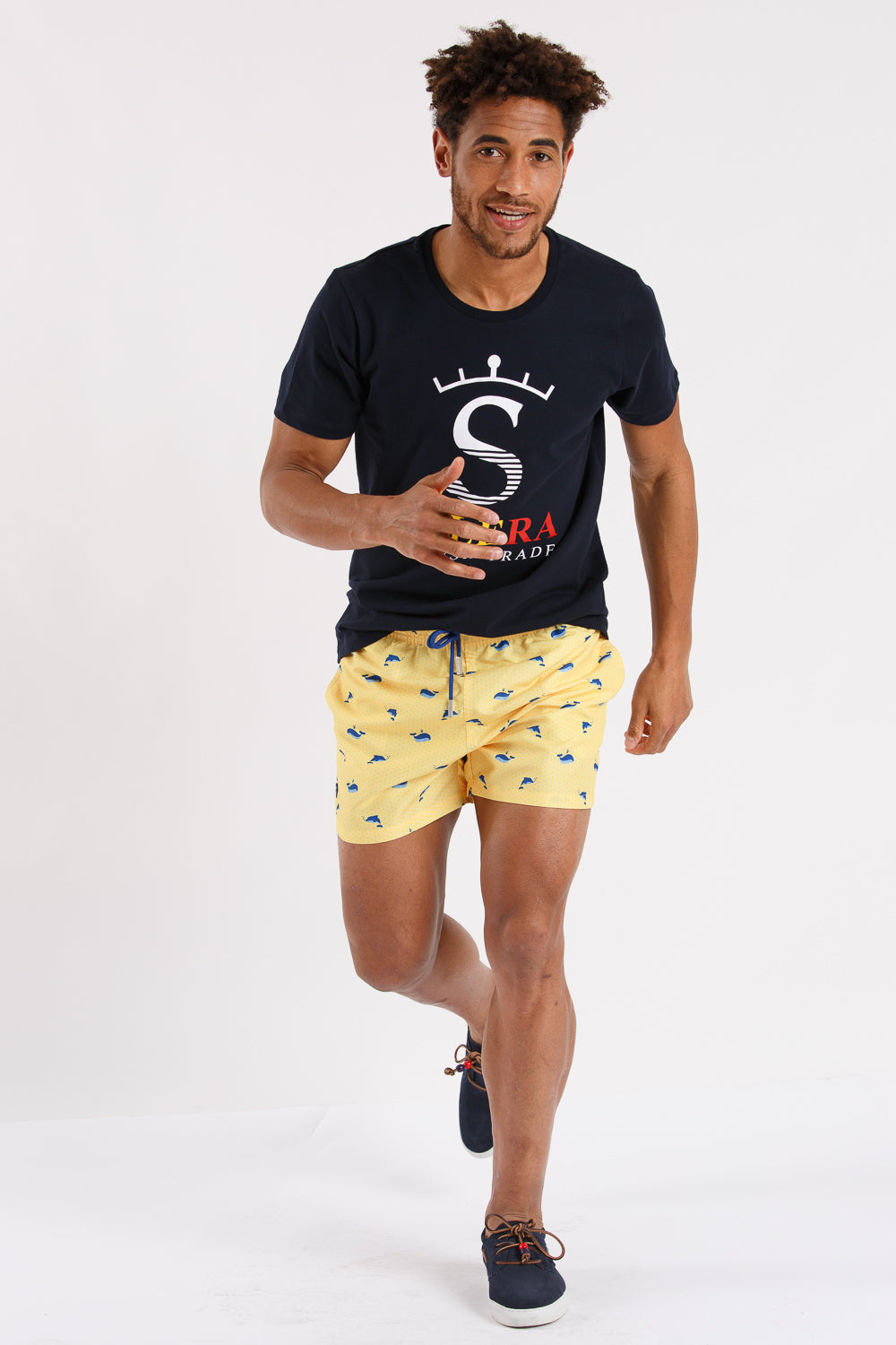 Bañador delfines estampado