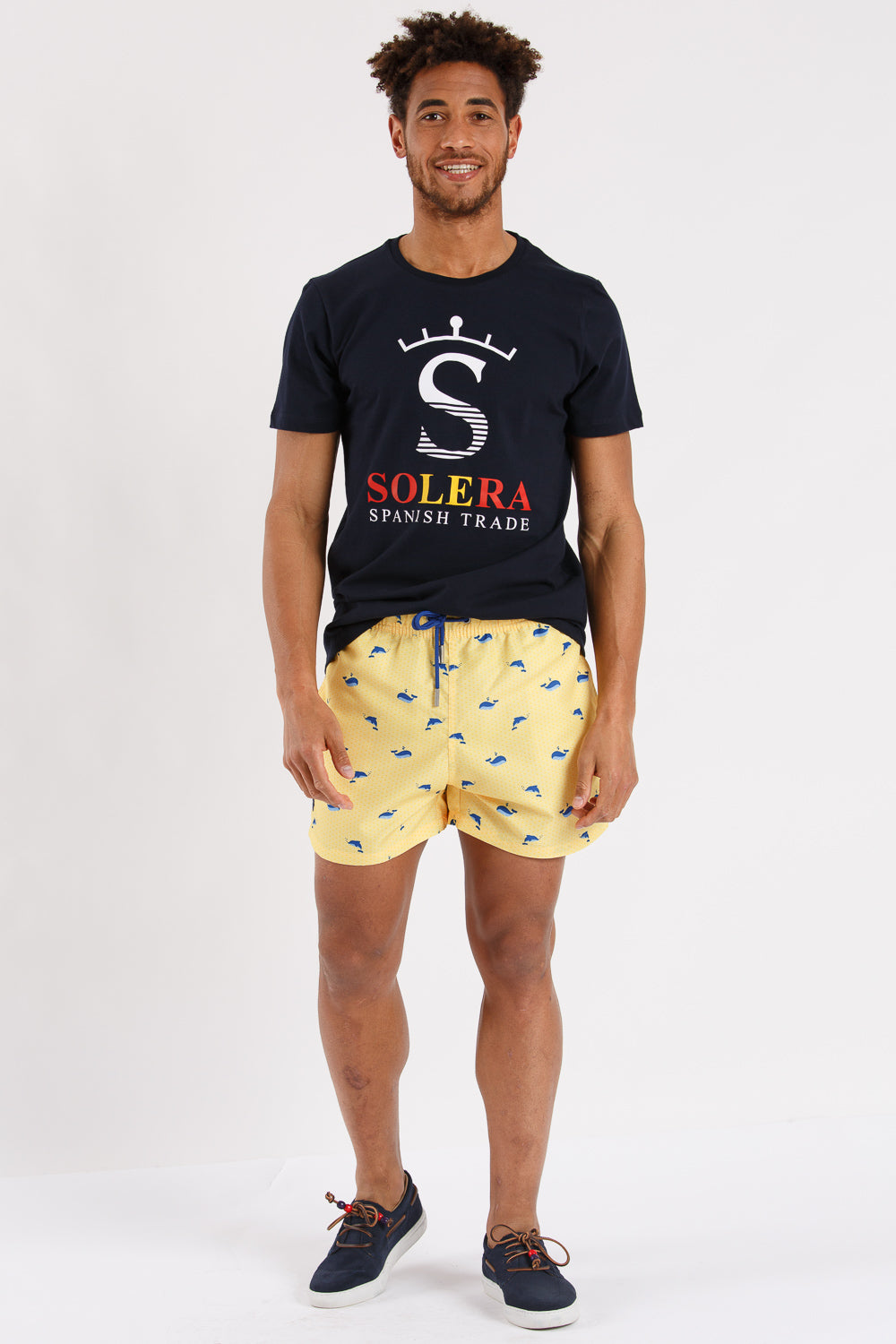 Bañador delfines estampado