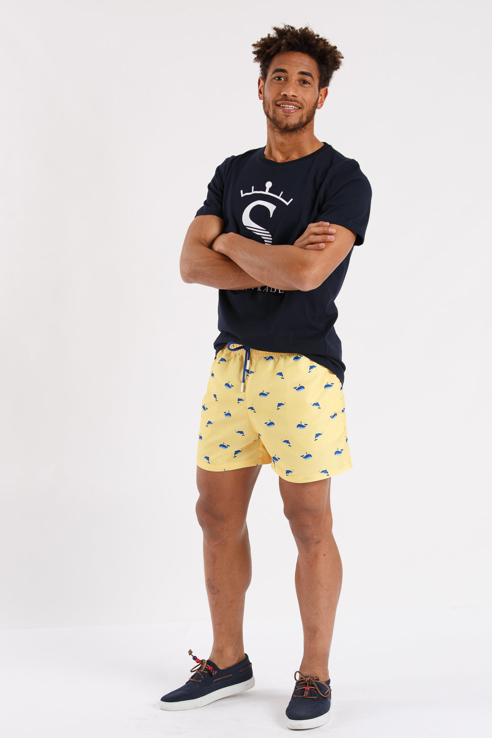 Bañador delfines estampado