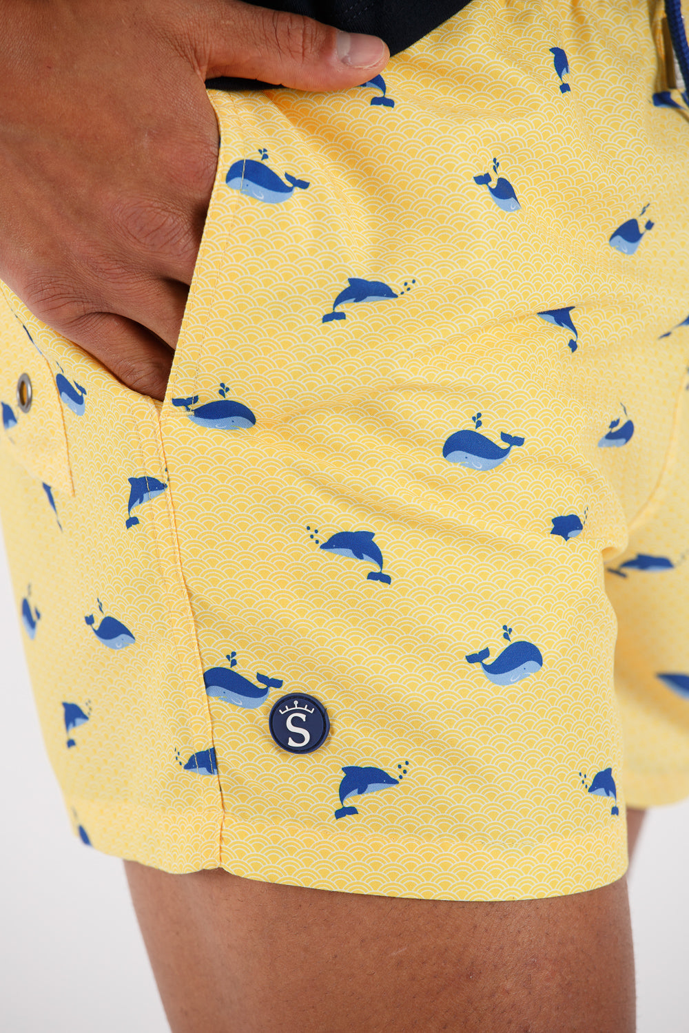 Bañador delfines estampado