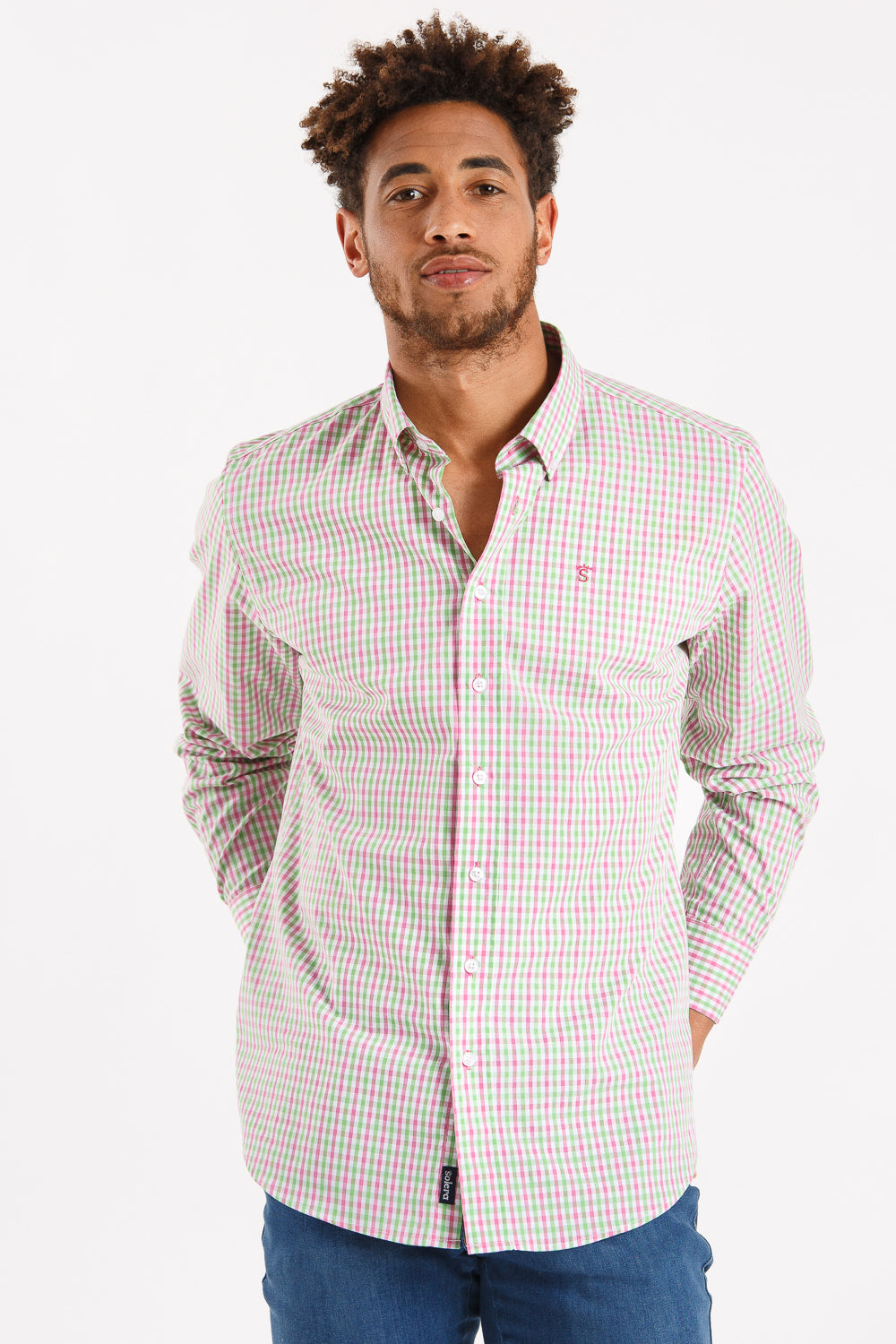 Camisa cuadro verde