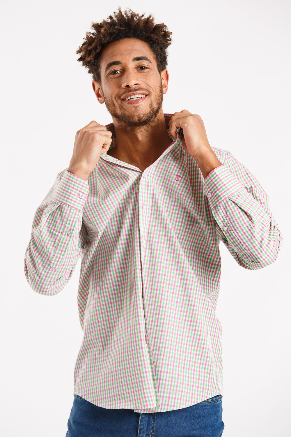 Camisa cuadro verde
