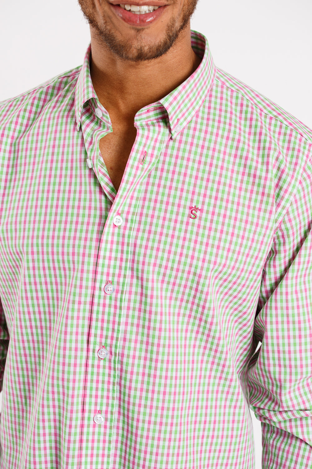 Camisa cuadro verde
