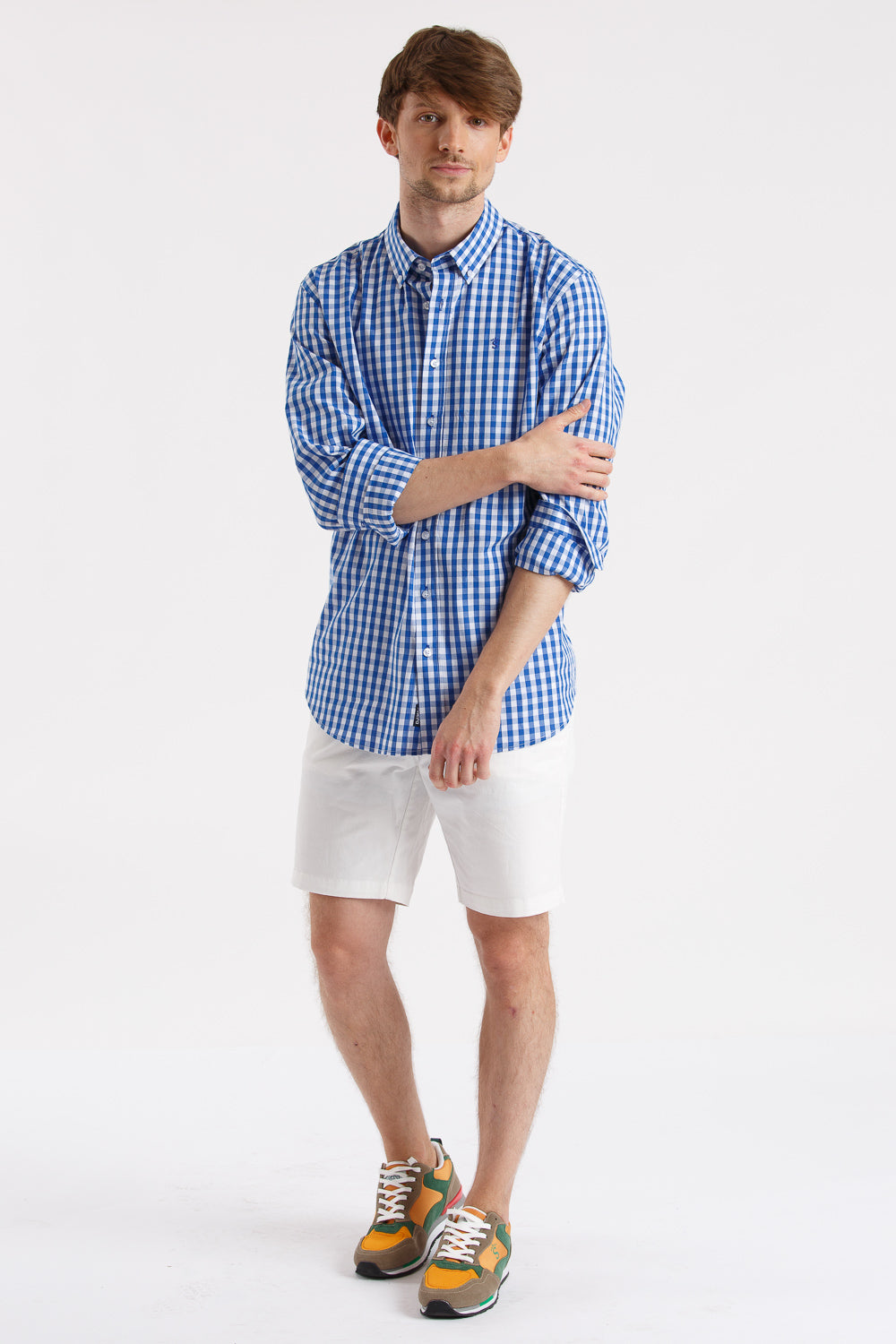 Camisa cuadro azul