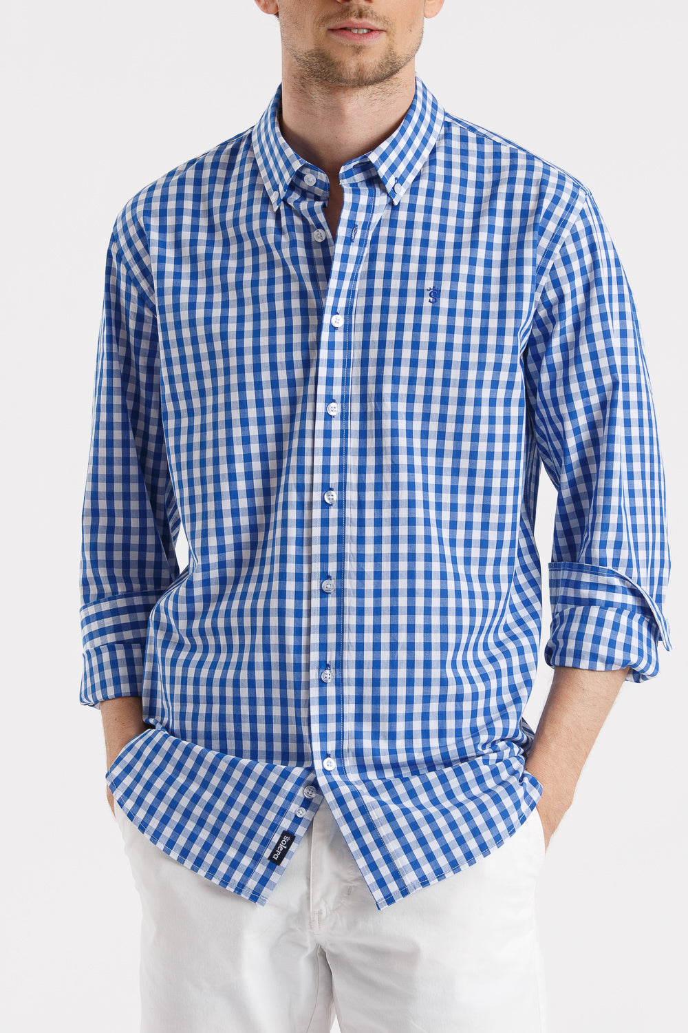 Camisa cuadro azul