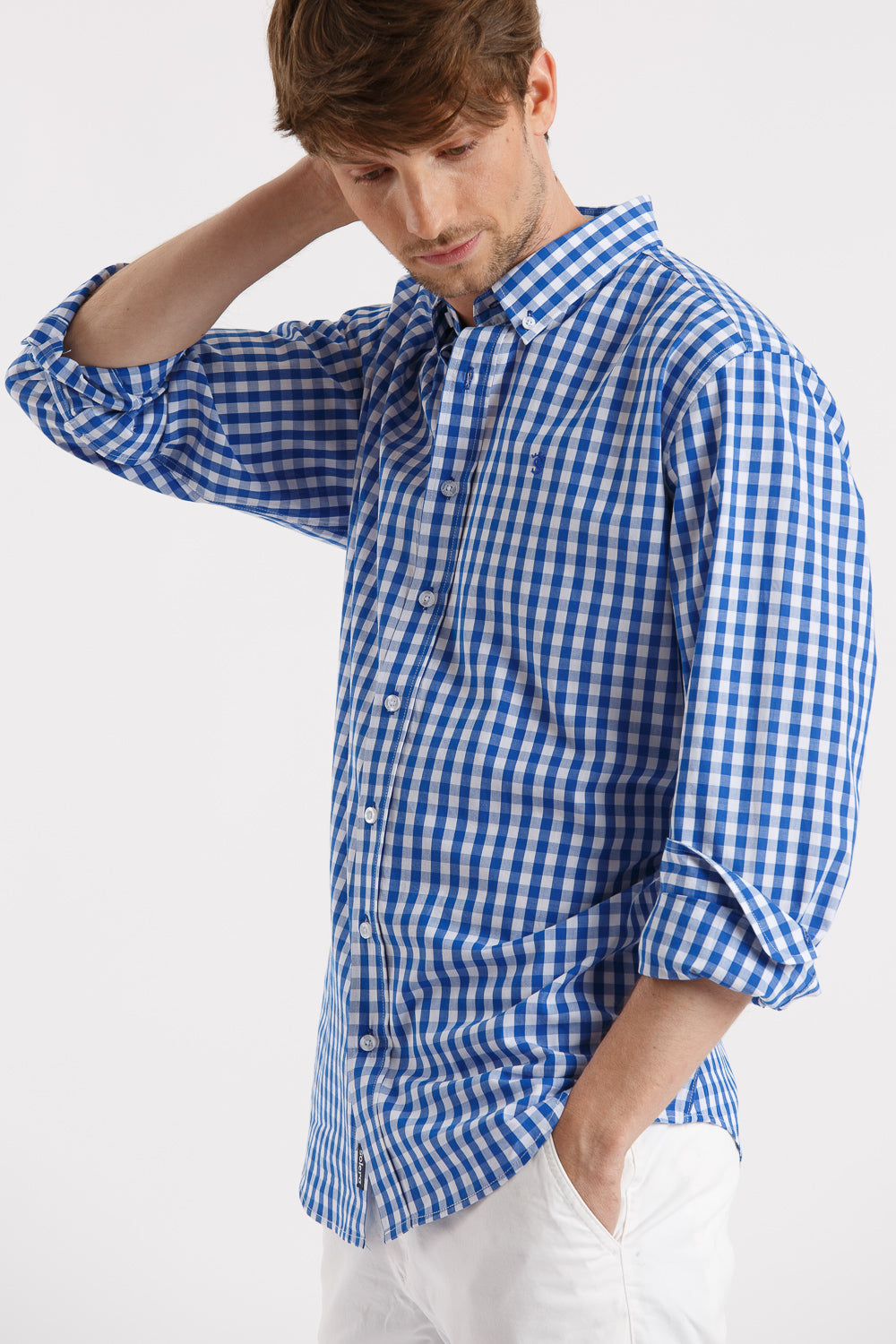 Camisa cuadro azul