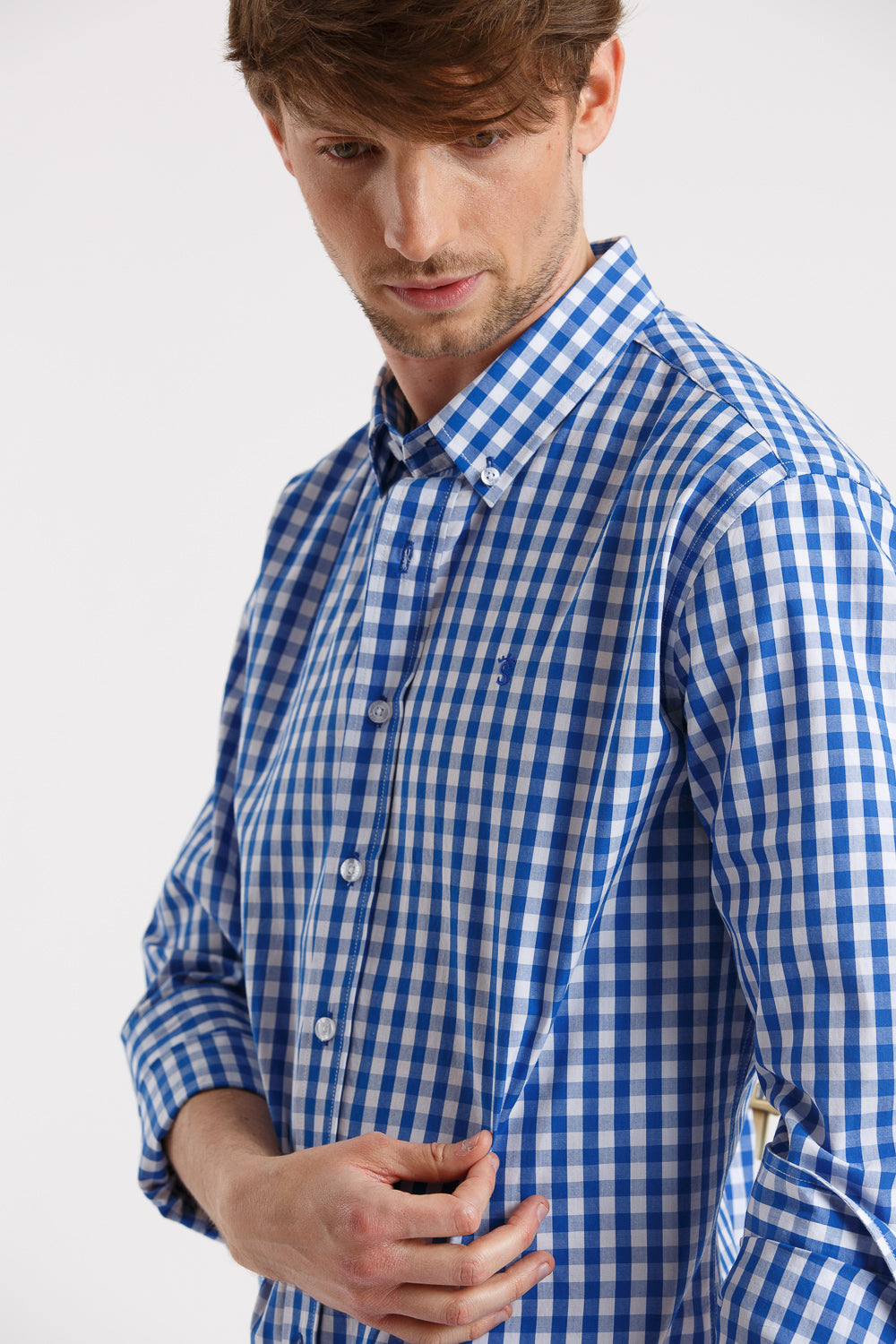 Camisa cuadro azul