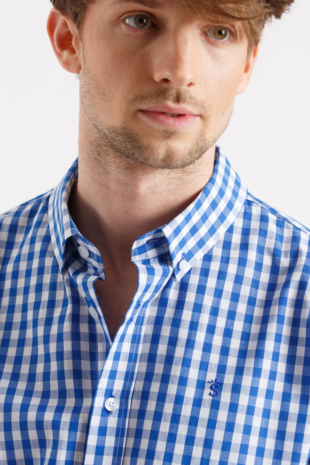 Camisa cuadro azul