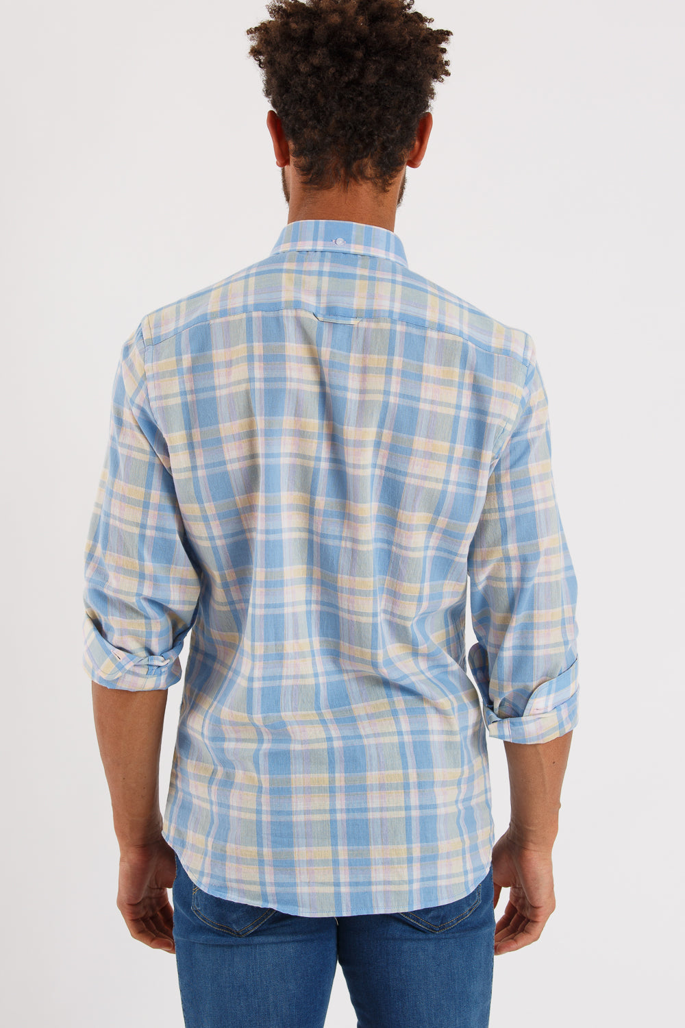 Camisa cuadro azul