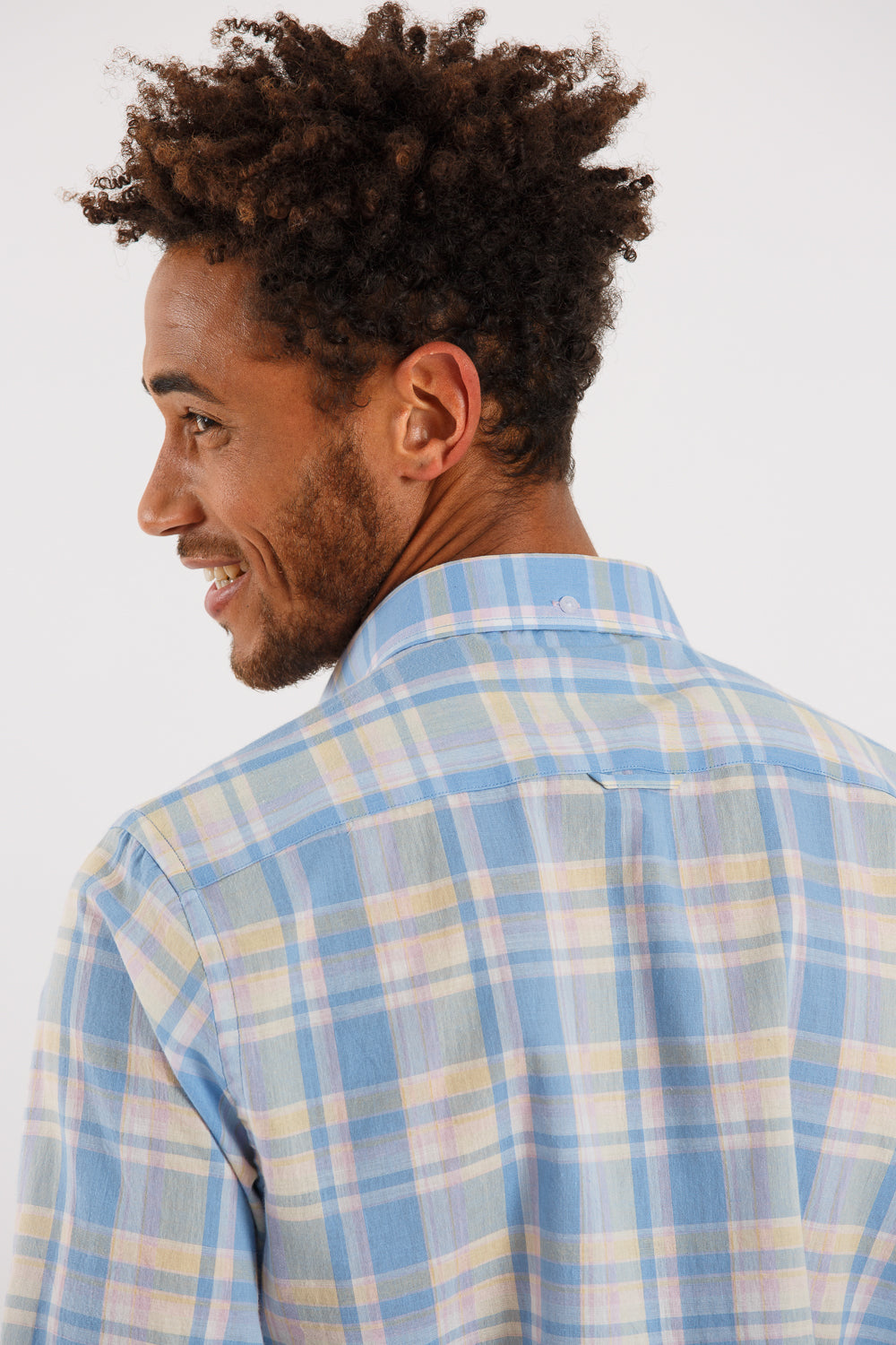 Camisa cuadro azul