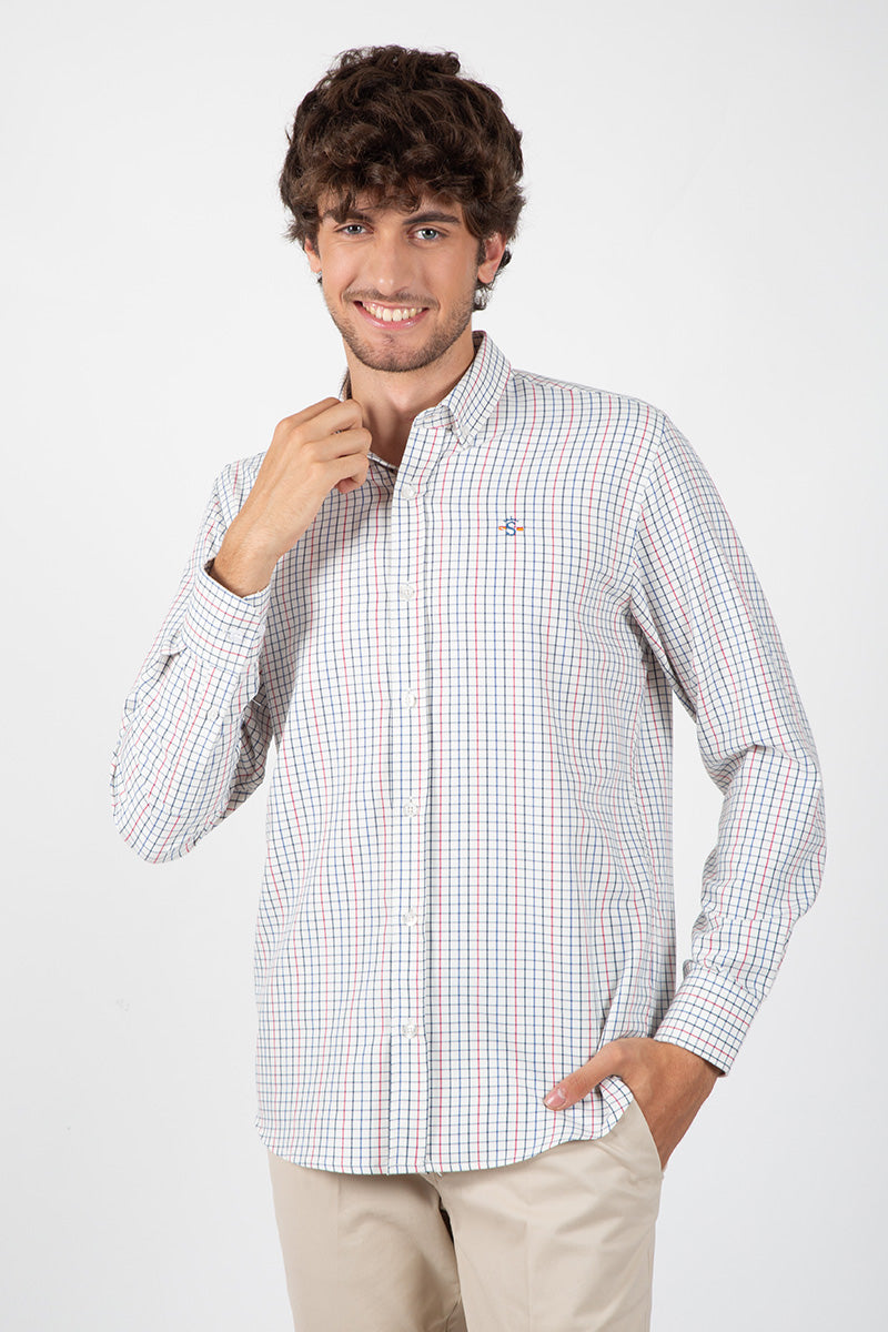 Blue, Green and Red Checkered Shirt