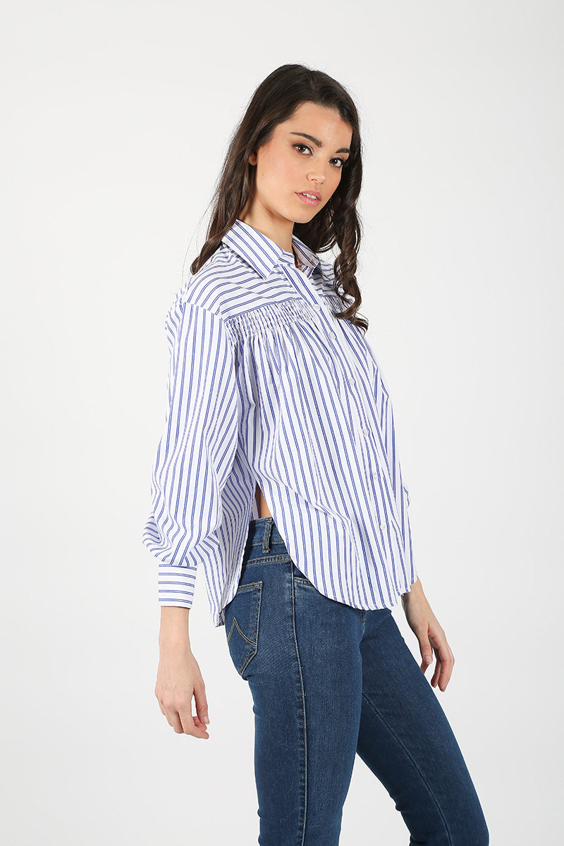 Blusa Rayas Marino