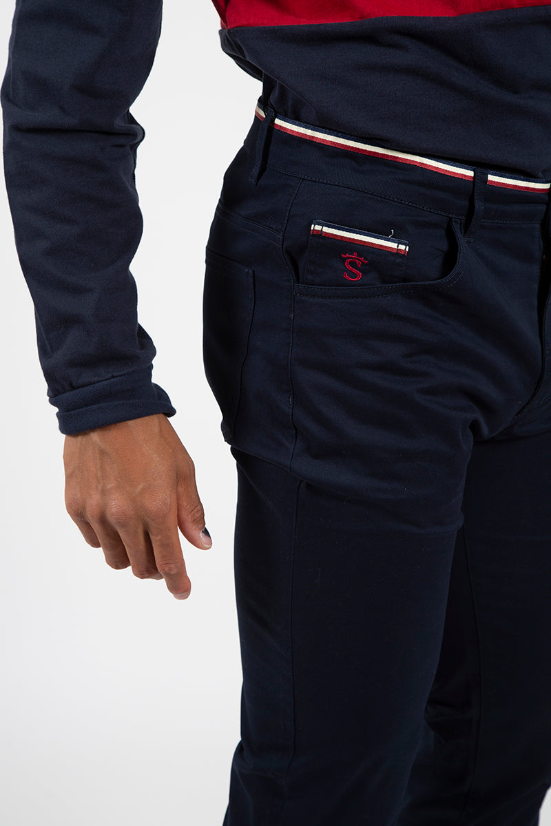 Pantalón 5 bolsillos Marino