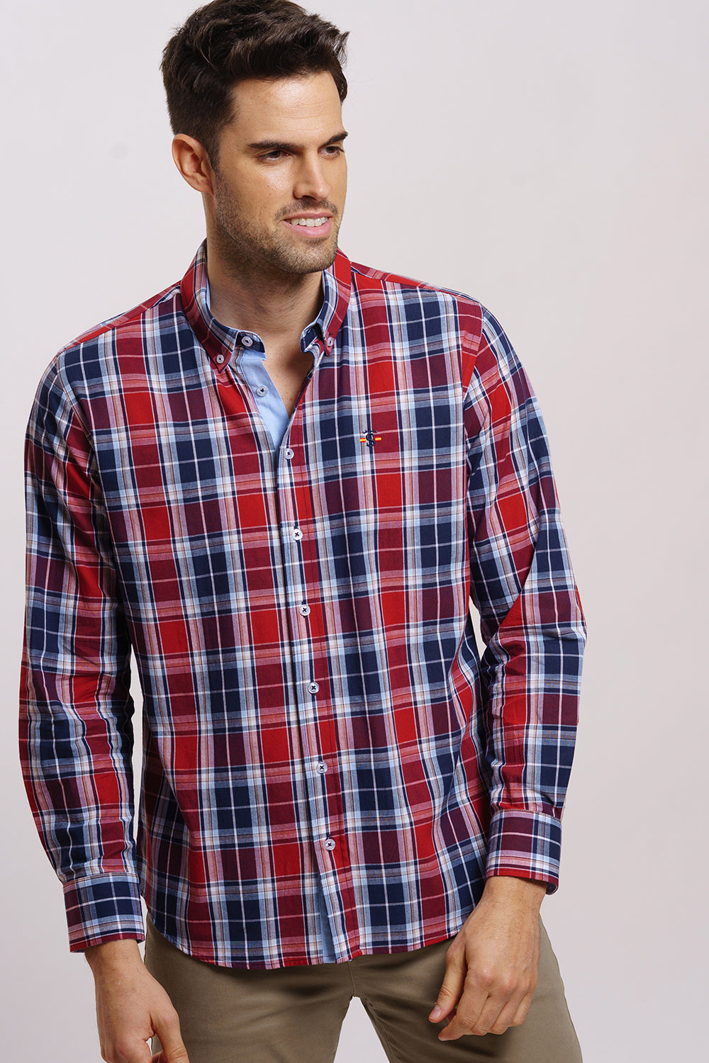 Camisa Cuadro Grana
