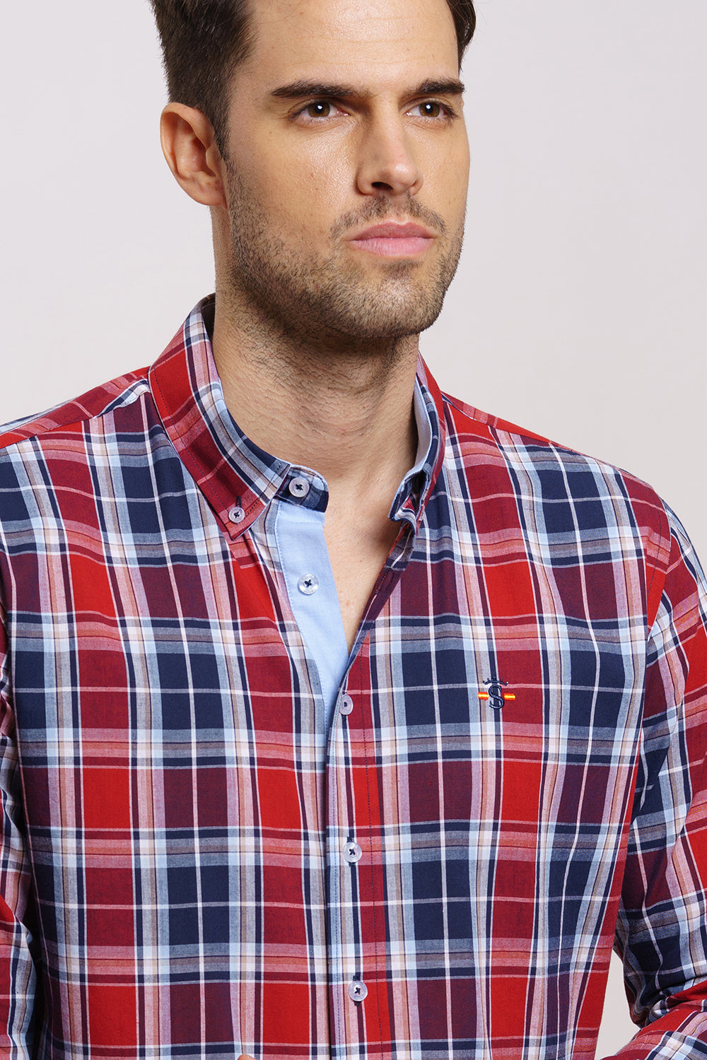 Camisa Cuadro Grana