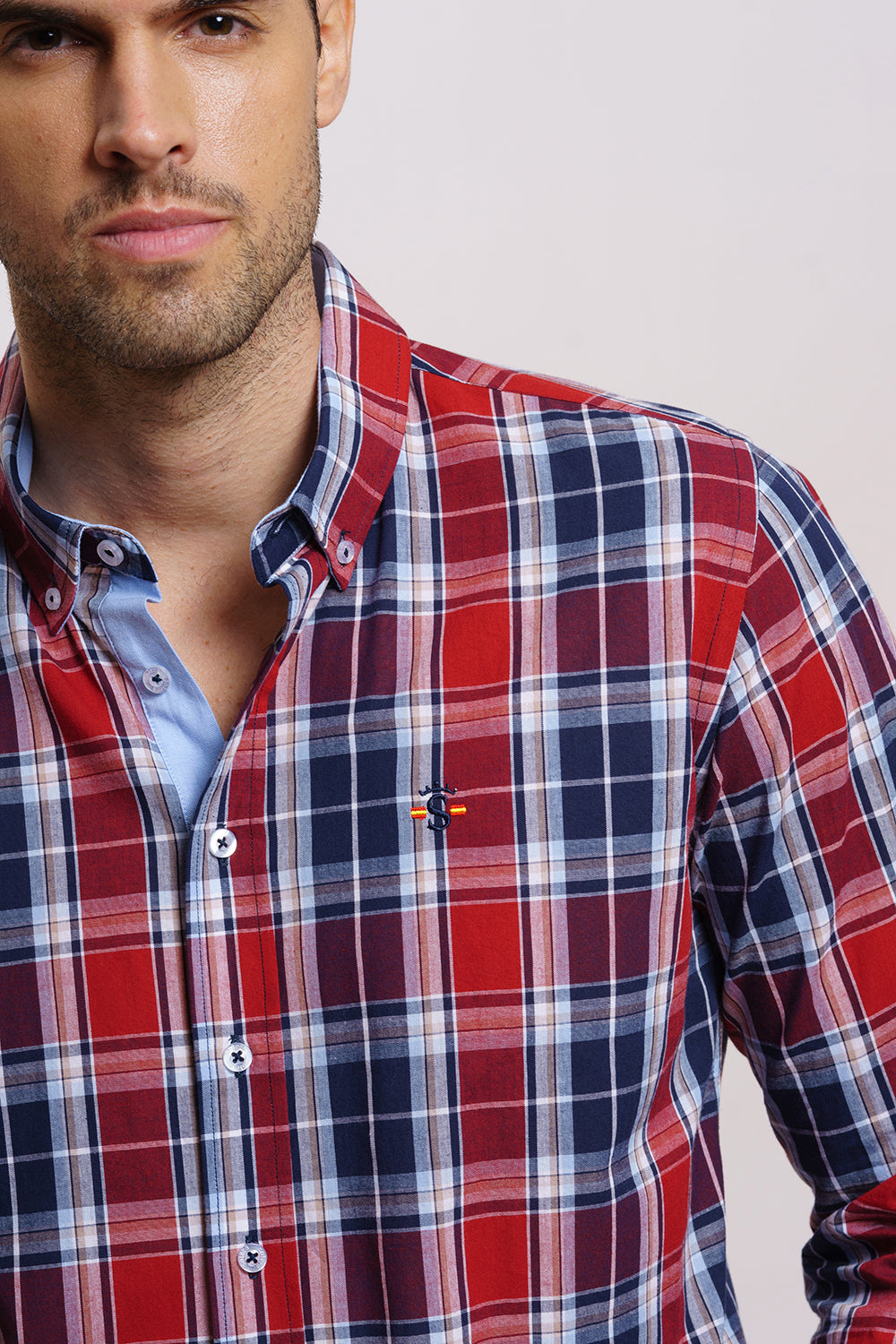 Camisa Cuadro Grana