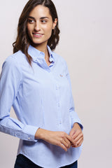 Camisa Cuadro Celeste