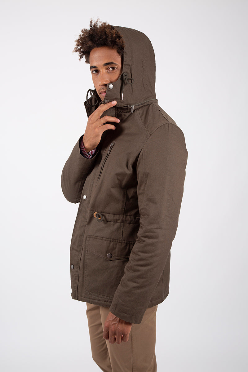 Parka shearling cáqui