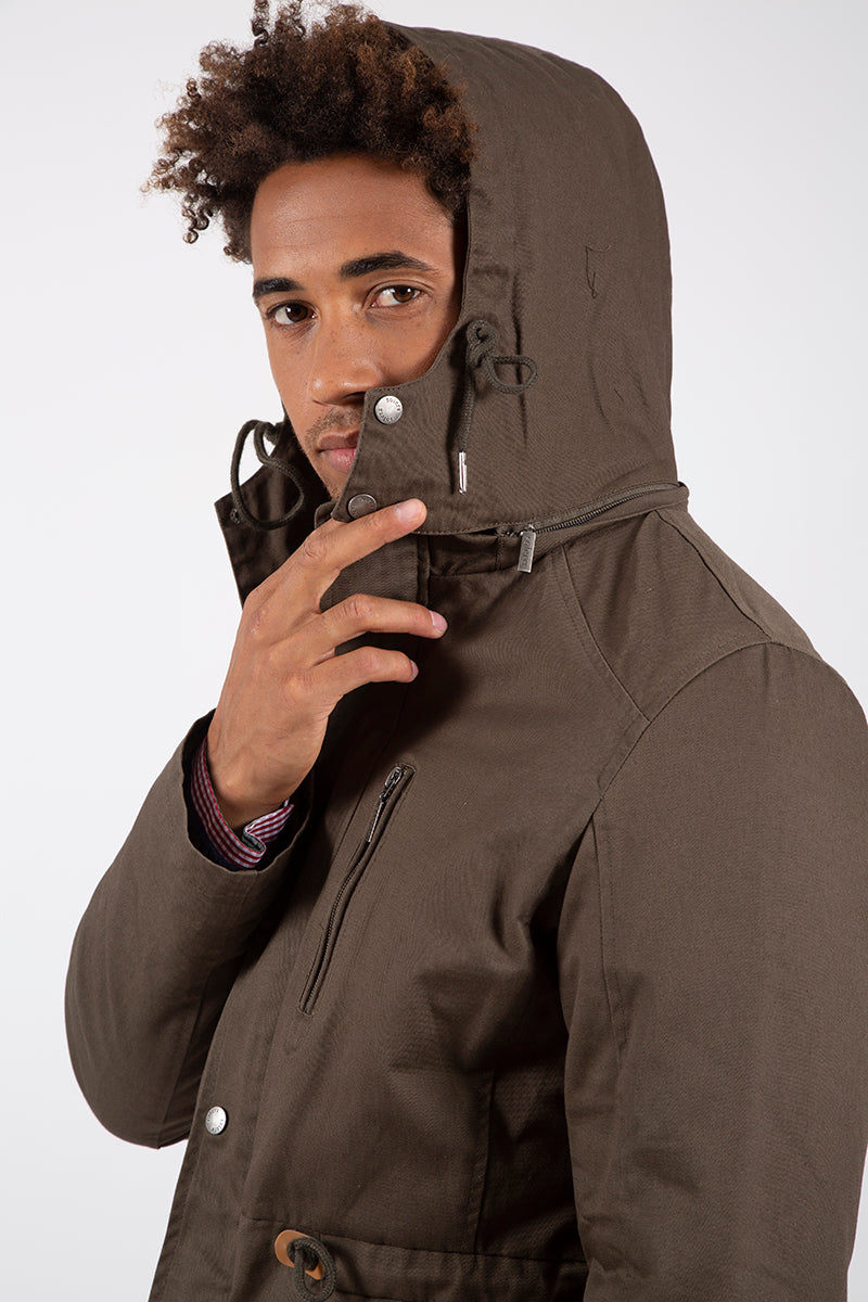 Parka shearling cáqui