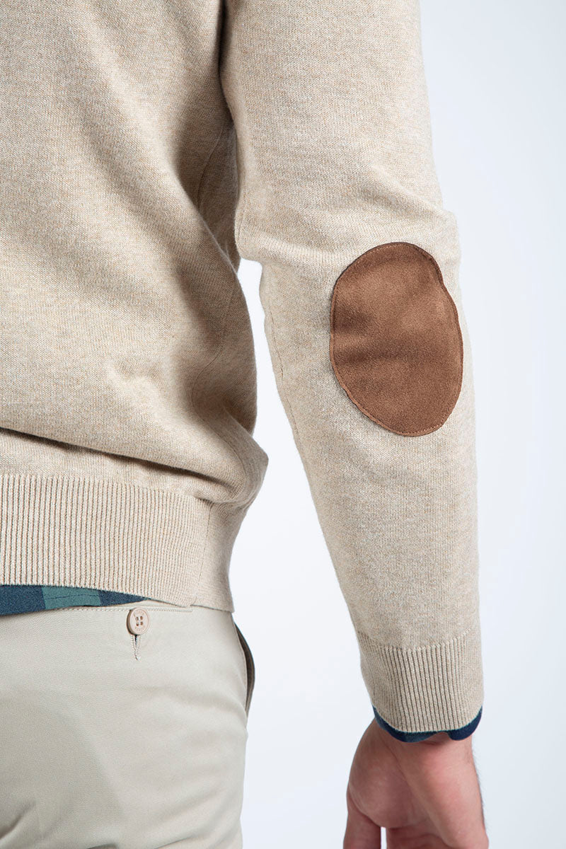 Beige zipper sweater