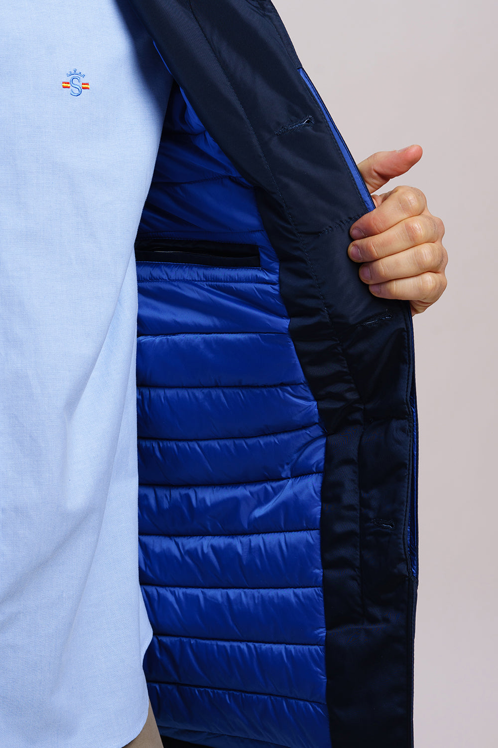 Navy Gabardine Parka