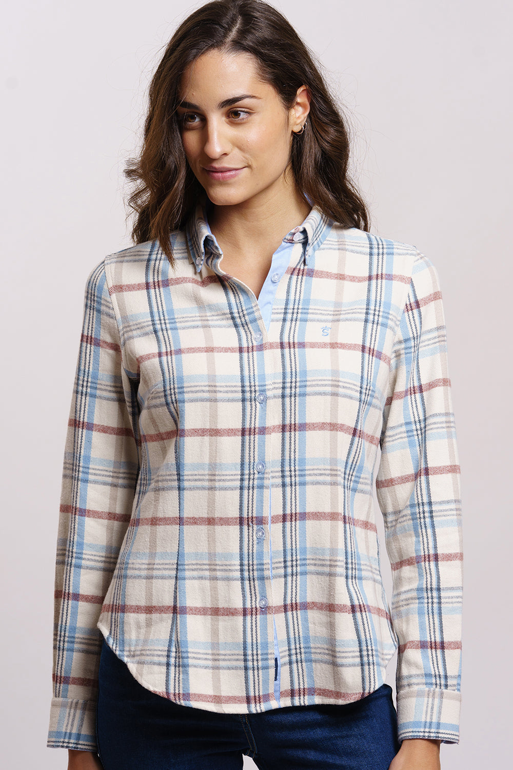 Camisa Cuadro Off White