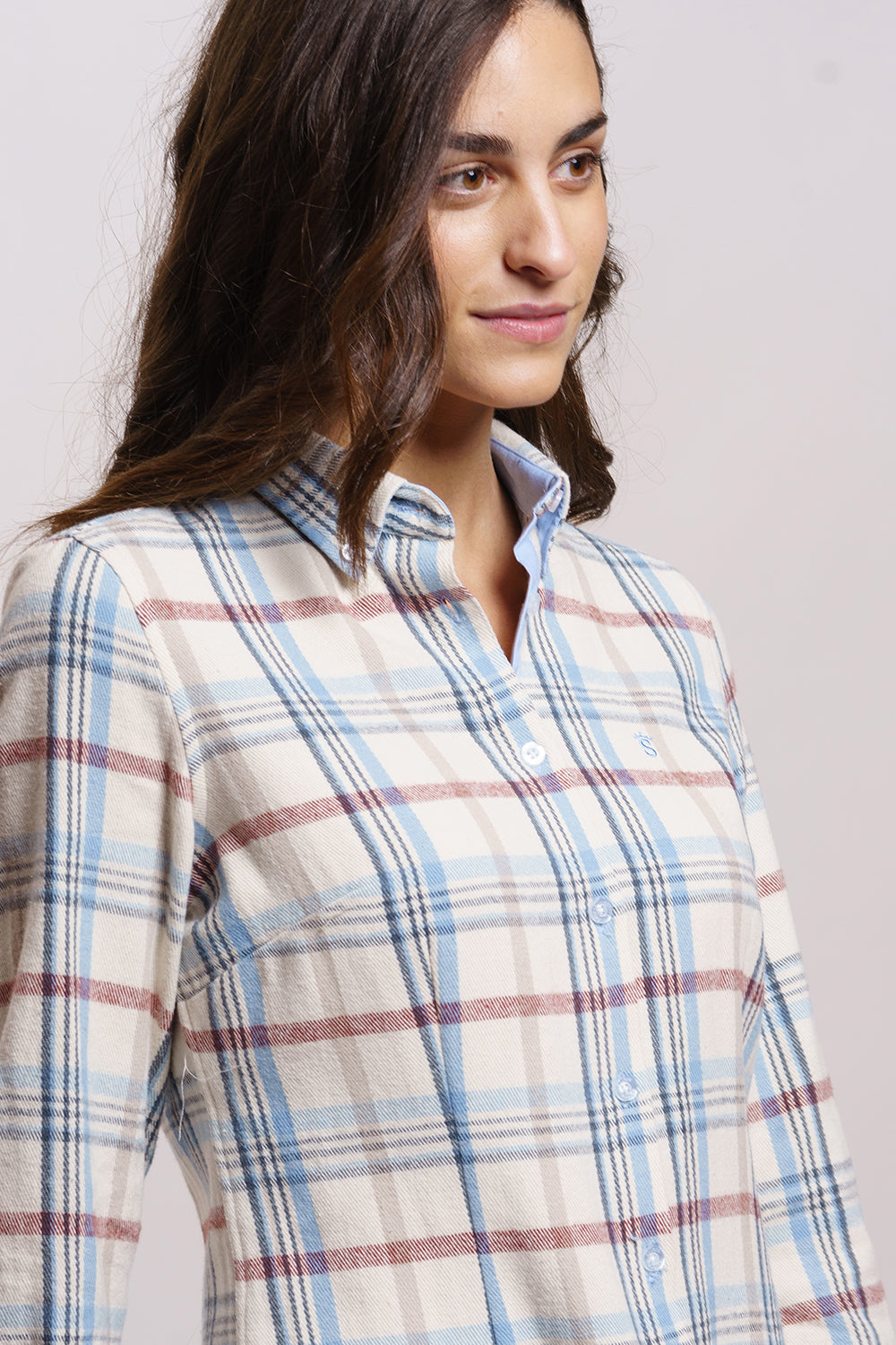 Camisa Cuadro Off White