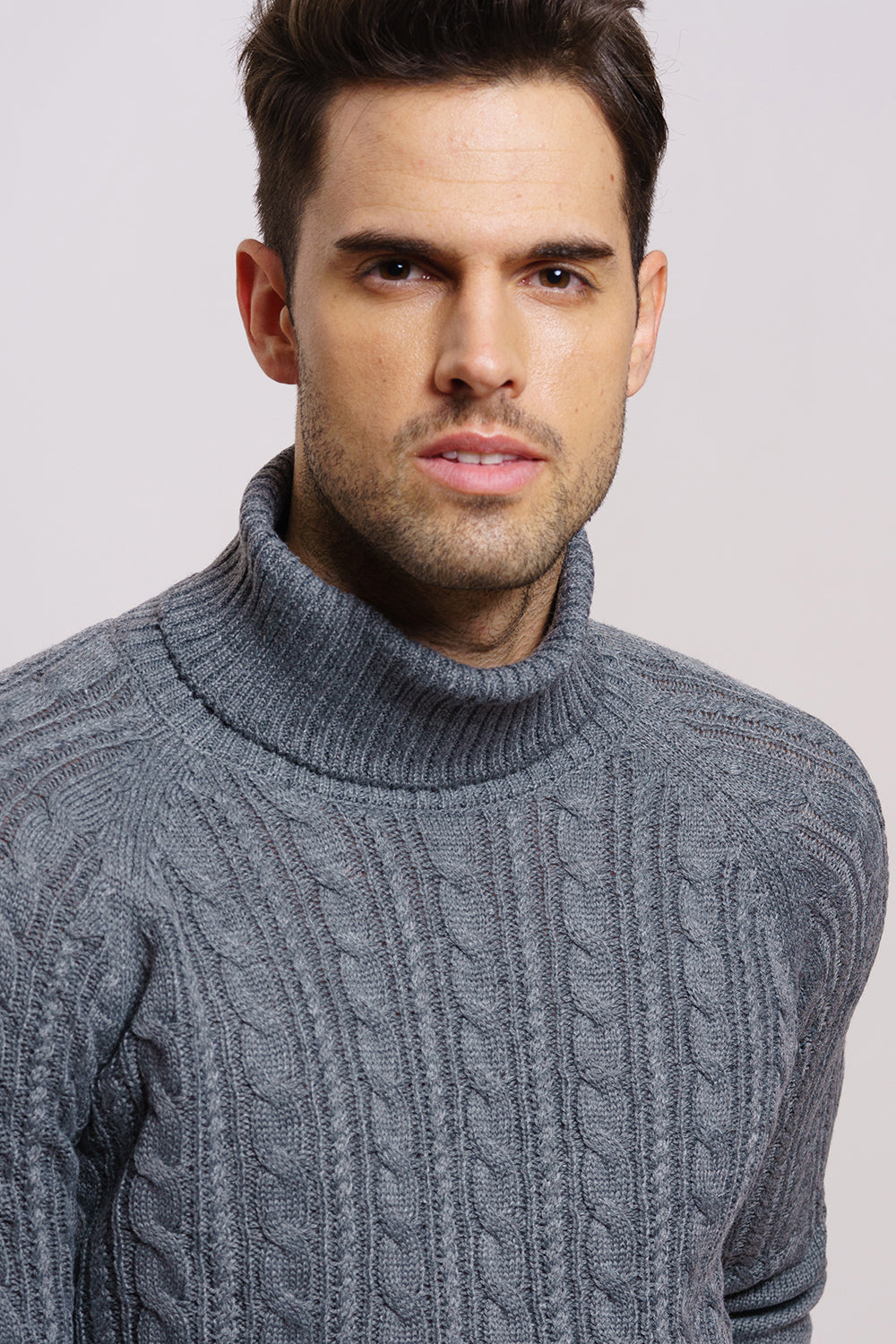 Jersey Gris Cuello Alto