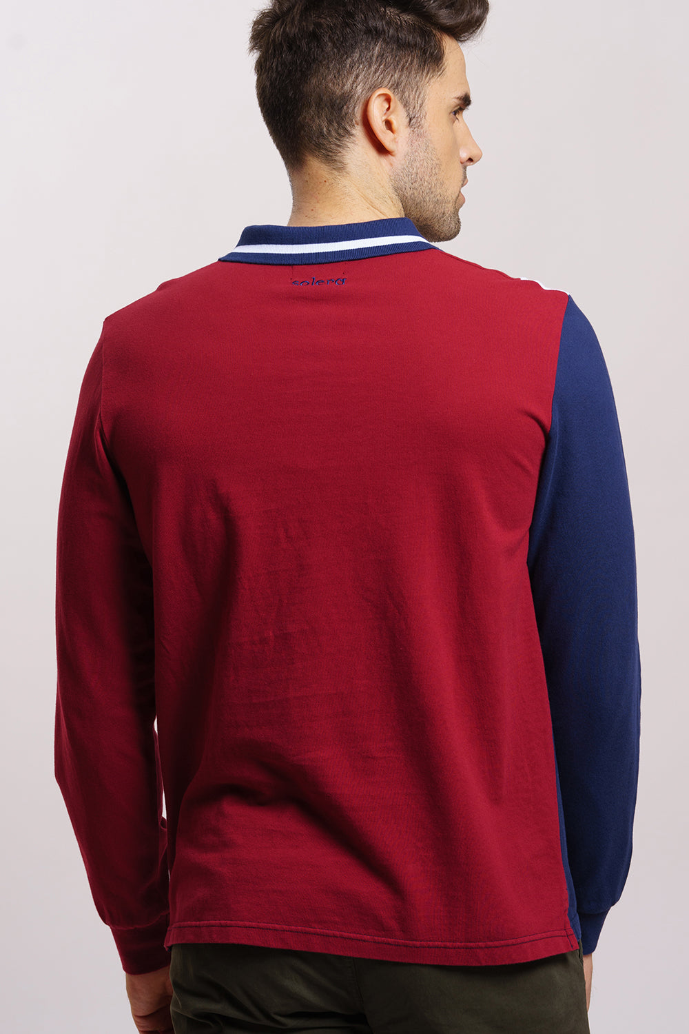 Polo Burdeos/Marino