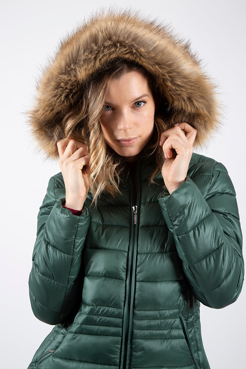 Parka ultralégère verte