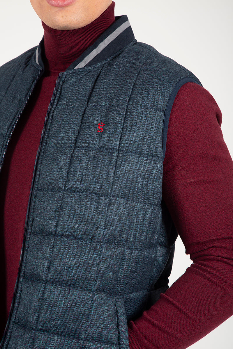 Navy Padded Vest