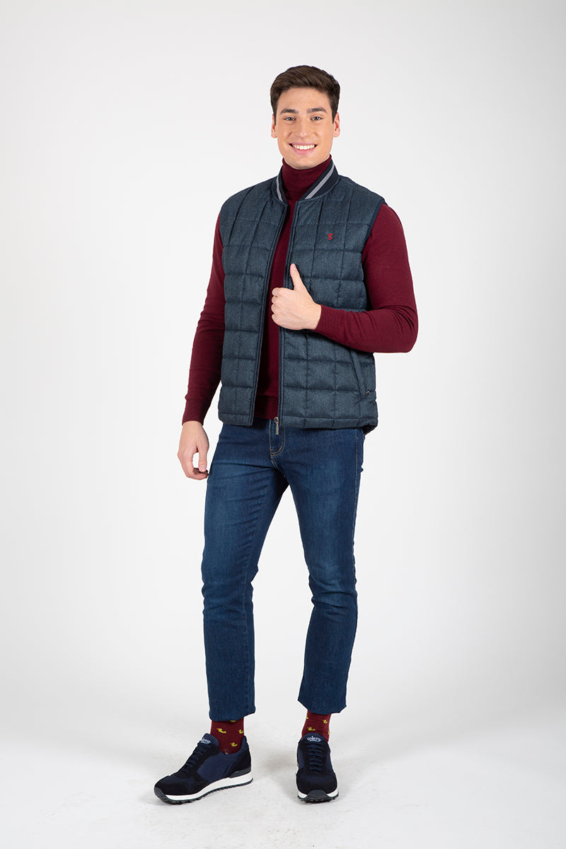 Navy Padded Vest