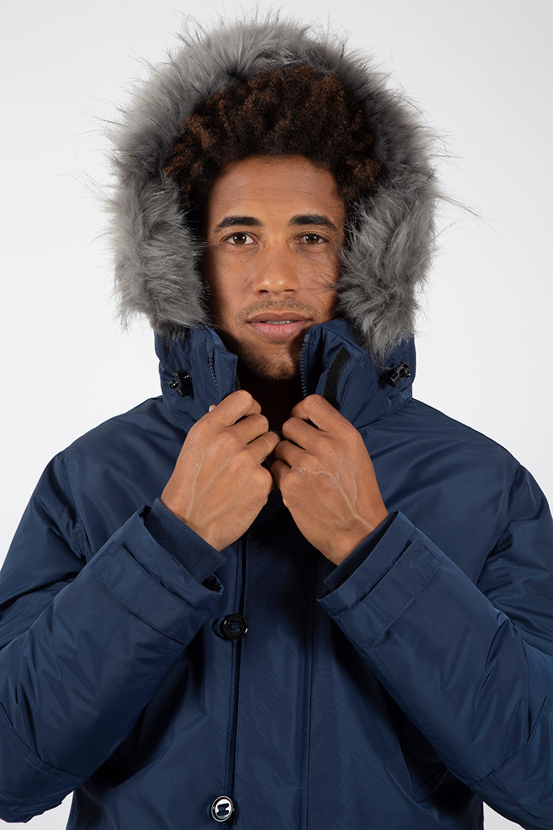 Parka Marino capucha pelo desmontable